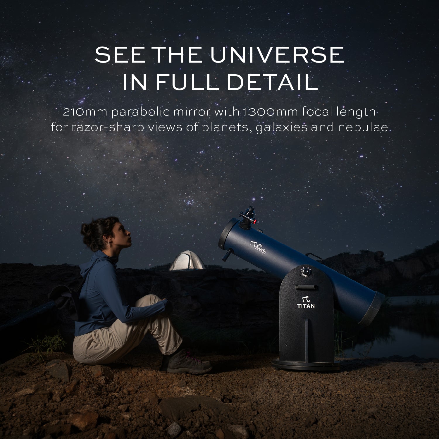 Titan - 8 Inch Professional Dobsonian Telescope