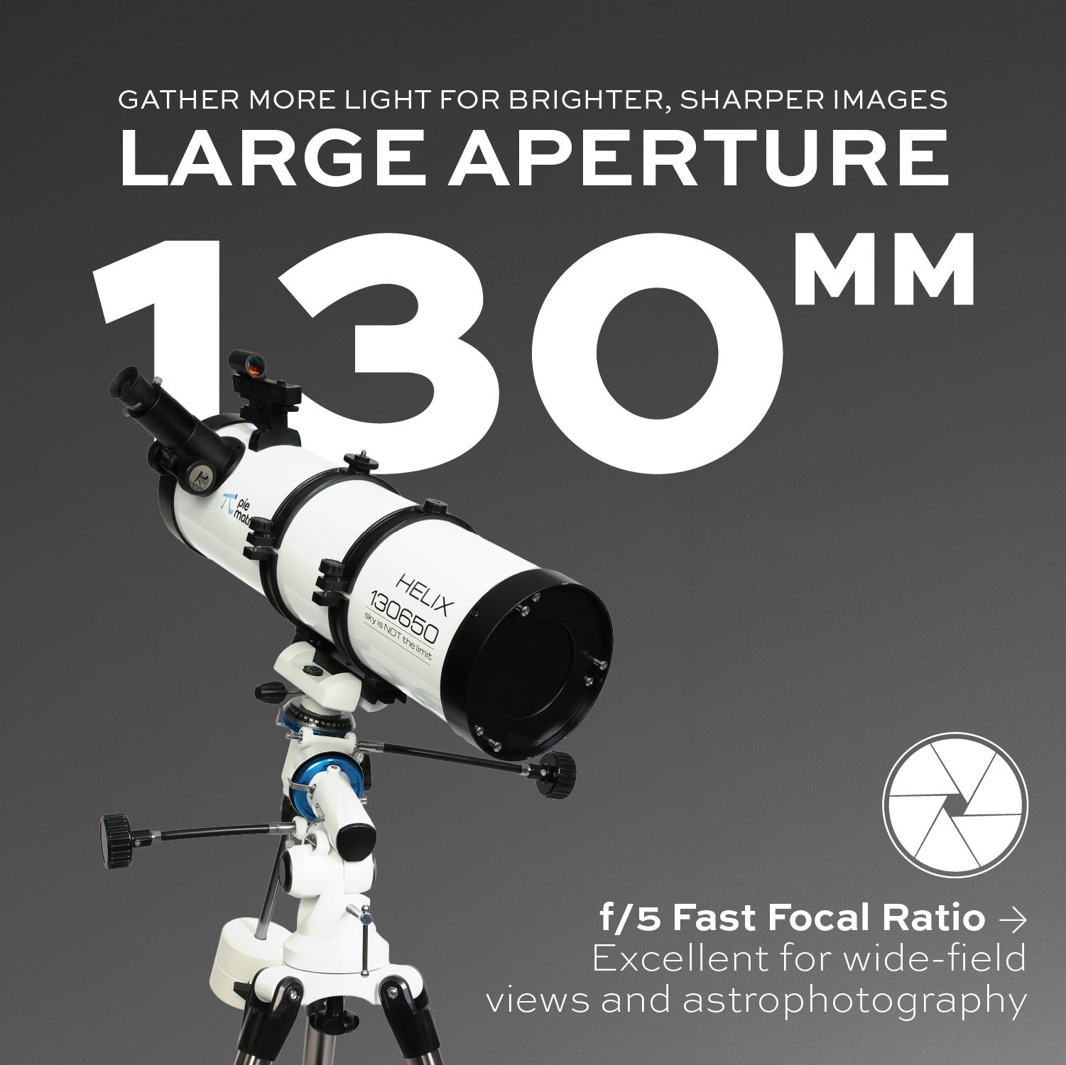 Helix Reflector Telescope with Motor Drive - Telescopes - Pie Matrix