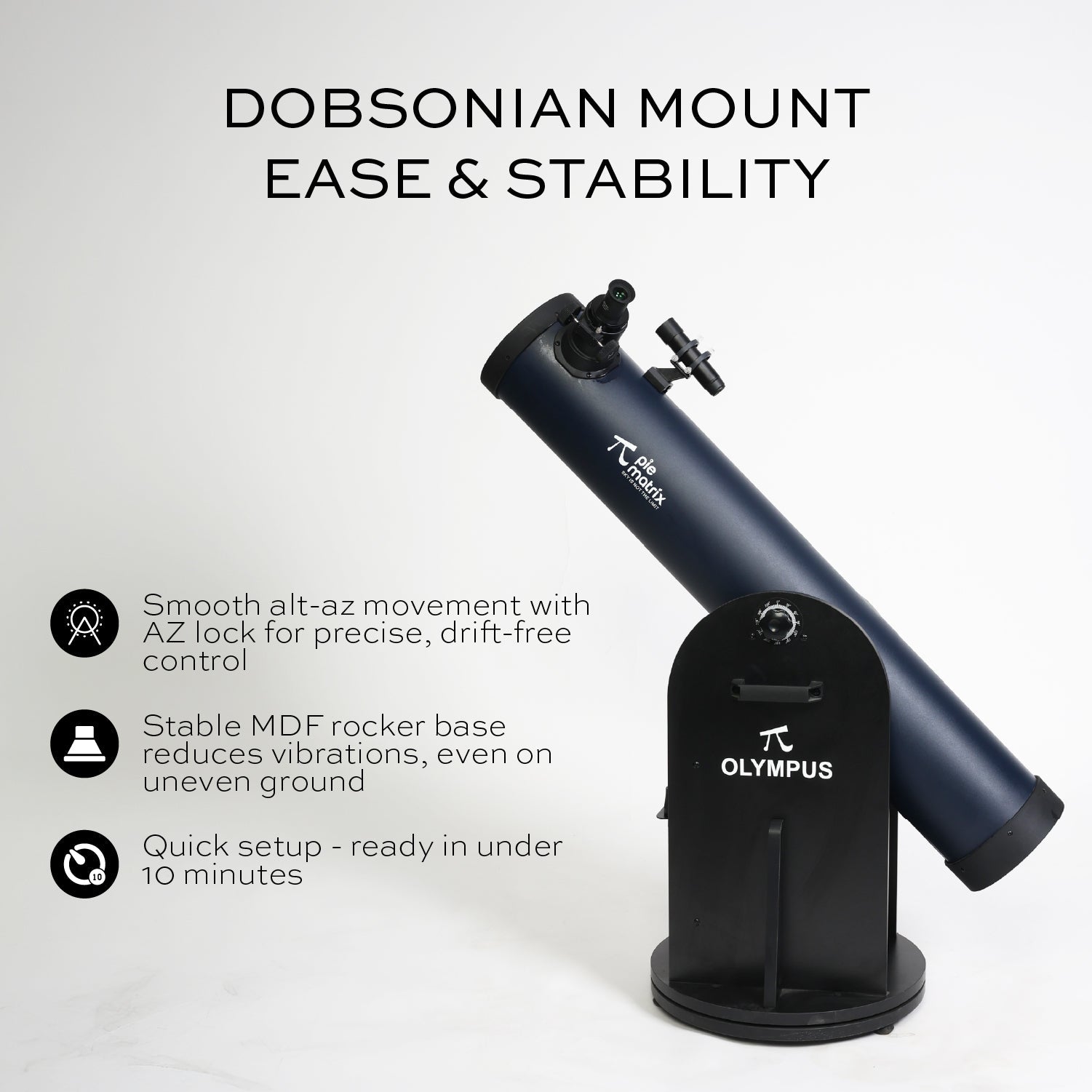 Olympus- 6 inch Dobsonian Telescope - Pie Matrix