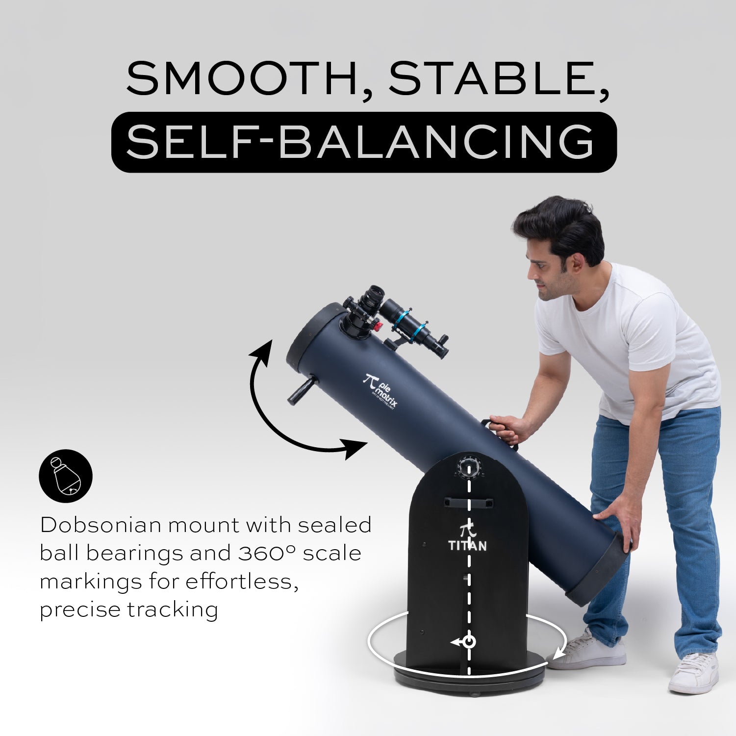 Titan - 8 Inch  Professional Dobsonian Telescope
