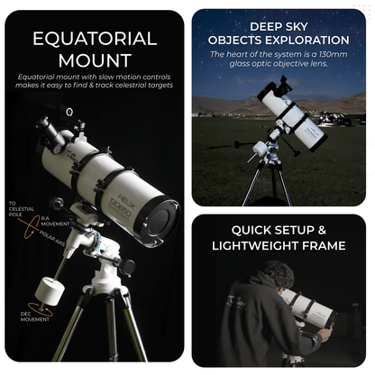 Helix Reflector Telescope with Motor Drive - Telescopes - Pie Matrix