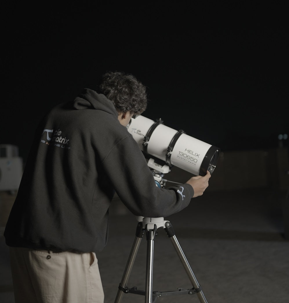 helix telescope setup